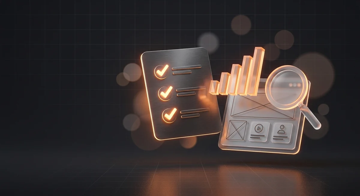 SEO checklist for small businesses — a checklist with ranking chart and search analysis